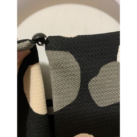 Fair Lady Stretch Sheath Black,Ivory Spot Polka Dot Dress Size 8 Vintage - Picture 12 of 12